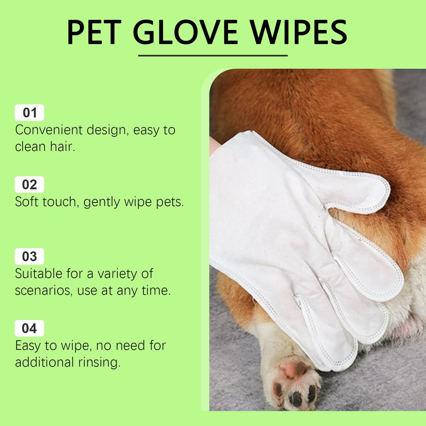 Pet Glove Wipe (for Eyes, Face & Mouth)